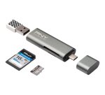 PNY R-TC-UA-3N1E01-RB lecteur de carte mémoire USB 3.2 Gen 1 (3.1 Gen 1) Type-C Métallique