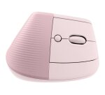Logitech Lift Vertical Ergonomic Mouse - vertical mouse - Bluetooth, 2.4 GHz - rose