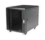 StarTech.com Armoire Rack Serveur 12U à 4 Montants, Armoire Verrouillable 19" pour Ordinateur/AV/Équipement IT, Rack Réseau pour Bureau/Domicile avec Roulettes et Rails de Montage Ajustables