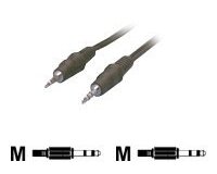 MCL Cable jack 3,5mm Male stereo 10 metres câble audio 10 m Noir