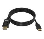 Vision TC 2MDPHDMI/BL câble vidéo et adaptateur 2 m DisplayPort HDMI Type A (Standard) Noir