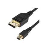 StarTech.com Câble 2m certifié VESA Mini DisplayPort vers DisplayPort 1.4 - 8K 60Hz HBR3 HDR - Super UHD mDP vers DP 1.4 - Ultra HD 4K 120Hz Diamètre Fin (34 AWG) - Câble Écran/Moniteur