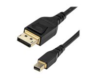 StarTech.com Câble 2m certifié VESA Mini DisplayPort vers DisplayPort 1.4 - 8K 60Hz HBR3 HDR - Super UHD mDP vers DP 1.4 - Ultra HD 4K 120Hz Diamètre Fin (34 AWG) - Câble Écran/Moniteur