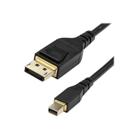 StarTech.com Câble 2m certifié VESA Mini DisplayPort vers DisplayPort 1.4 - 8K 60Hz HBR3 HDR - Super UHD mDP vers DP 1.4 - Ultra HD 4K 120Hz Diamètre Fin (34 AWG) - Câble Écran/Moniteur