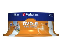 Verbatim 43538 DVD vierge 4,7 Go DVD-R 25 pièce(s)