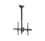 StarTech.com Support TV au Plafond - Support Universel pour Écran Unique avec Mât Court Télescopique Réglable - Inclinable/Pivotant - Support VESA pour Écrans 32"-75"