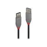 Lindy 36704 câble USB USB 2.0 3 m USB A Noir, Gris