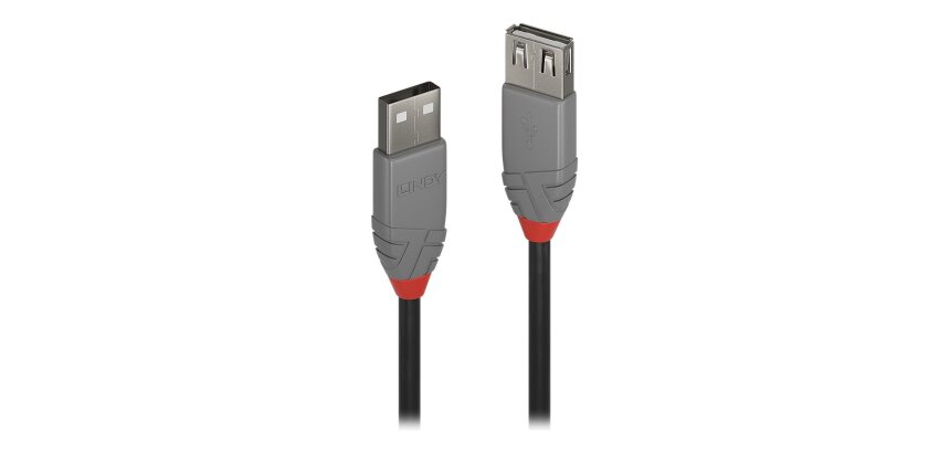 Lindy Rallonge USB 2.0 type A, Anthra Line, 3m