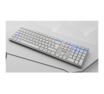 CHERRY DW 9100 SLIM clavier Souris incluse Universel RF sans fil + Bluetooth AZERTY Français Argent