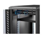 StarTech.com Étagère Réglable pour Montage en Rack Serveur 1U - 150 kg - Profondeur de Montage Réglable de 49,5 à 97,4cm Plateau Universel pour rack d'équipement AV/réseau 19" - Profondeur 69,8 cm