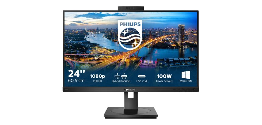 Philips B Line 243B1JH/00 écran plat de PC 60,5 cm (23.8") 1920 x 1080 pixels Full HD LCD Noir