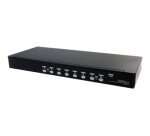 StarTech.com Commutateur USB VGA KVM 8 ports à montage sur rack avec audio (câbles audio inclus)
