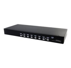 StarTech.com Commutateur USB VGA KVM 8 ports à montage sur rack avec audio (câbles audio inclus)