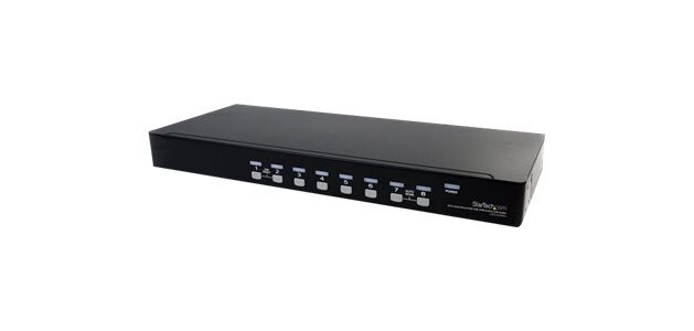 StarTech.com Commutateur USB VGA KVM 8 ports à montage sur rack avec audio (câbles audio inclus)