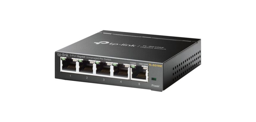 TP-Link TL-SG105E commutateur réseau Géré L2 Gigabit Ethernet (10/100/1000) Noir