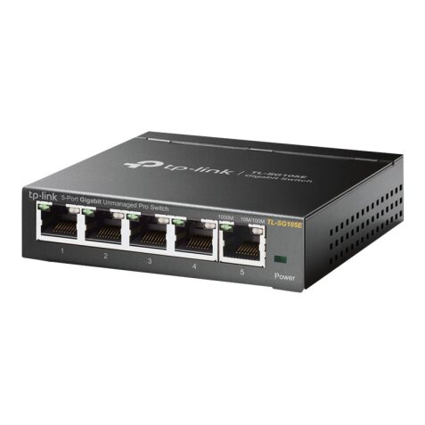 TP-Link TL-SG105E Géré L2 Gigabit Ethernet (10/100/1000) Noir