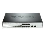 D-Link DGS-1210-08P Géré L2 Gigabit Ethernet (10/100/1000) Connexion Ethernet, supportant l'alimentation via ce port (PoE) Noir