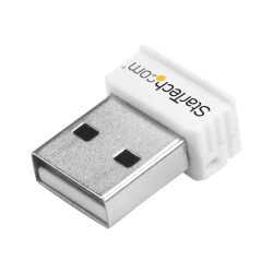 StarTech.com Mini Clé USB Sans Fil N 150 Mbps - Adaptateur USB WiFi 802.11n/g 1T1R - Blanc