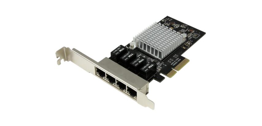 StarTech.com Carte réseau PCI Express à 4 ports Gigabit Ethernet avec chipset Intel I350