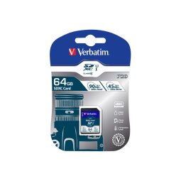 Verbatim PRO - flashgeheugenkaart - 64 GB - SDXC UHS-I