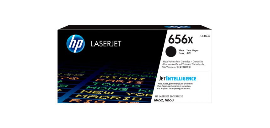 HP 656X - hoog rendement - zwart - origineel - LaserJet - tonercartridge (CF460X)