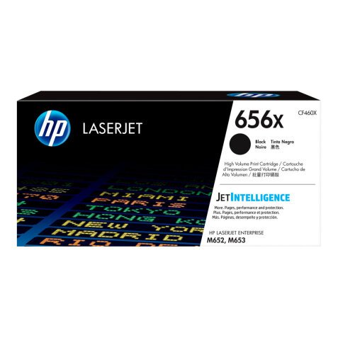 HP 656X - High Yield - black - original - LaserJet - toner cartridge (CF460X)