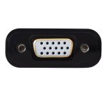 Tripp Lite P134-06N-VGA-V2 câble vidéo et adaptateur 0,15 m DisplayPort VGA (HD15) Noir