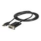 StarTech.com Câble Adaptateur USB vers RS232 Série - Câble DB9 Série DCE avec FTDI - Null Modem - USB 1.1 / 2.0 - Alimenté par Bus