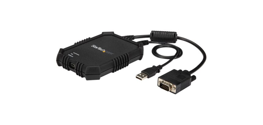 StarTech.com Adaptateur crash cart pour PC portable avec boîtier durable - Console KVM USB avec transfert de fichier et acquisition vidéo
