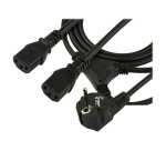 StarTech.com Câble d'alimentation PC - Cordon secteur en Y Schuko vers C13 de 2 m