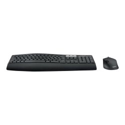 Logitech 920-008222 clavier Souris incluse Universel RF sans fil + Bluetooth AZERTY Français Noir