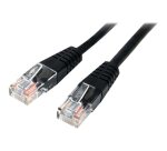 StarTech.com Câble patch UTP Cat5e de 15 m avec RJ45 moulé noir - Cordon de connexion de 15 m