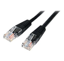 StarTech.com Câble patch UTP Cat5e de 15 m avec RJ45 moulé noir - Cordon de connexion de 15 m