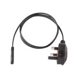 StarTech.com Cordon d'alimentation bipolaire pour UK BS1363 vers C7 de 1m pour ordinateur portable - M/F - Noir