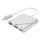 DLH DY-TU2720G station d'accueil USB 3.2 Gen 2 (3.1 Gen 2) Type-C Blanc