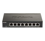 D-Link DGS-1100-08PV2 Géré L2/L3 Gigabit Ethernet (10/100/1000) Connexion Ethernet, supportant l'alimentation via ce port (PoE) Noir