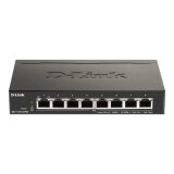 D-Link DGS-1100-08PV2 Géré L2/L3 Gigabit Ethernet (10/100/1000) Connexion Ethernet, supportant l'alimentation via ce port (PoE) Noir
