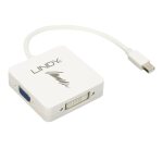 Lindy Adaptateur actif Mini DisplayPort 1.2 vers HDMI, VGA et DVI-D
