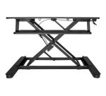 StarTech.com Convertisseur de Bureau Assis-Debout avec Plateau pour Clavier, Surface 35x21" - Poste Ergonomique de Bureau/Tablette à Hauteur Réglable - Peut Contenir 2 Écrans - Pré-Assemblé