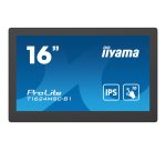 iiyama T1624MSC-B1 écran plat de PC 39,6 cm (15.6") 1920 x 1080 pixels Full HD LED Écran tactile Noir
