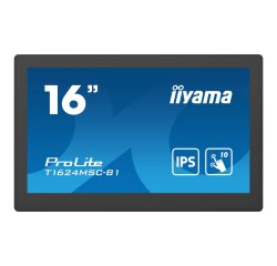 iiyama T1624MSC-B1 écran plat de PC 39,6 cm (15.6") 1920 x 1080 pixels Full HD LED Écran tactile Noir