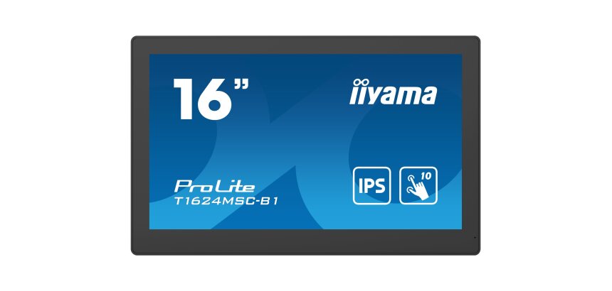 iiyama T1624MSC-B1 écran plat de PC 39,6 cm (15.6") 1920 x 1080 pixels Full HD LED Écran tactile Noir
