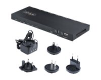 StarTech.com Splitter HDMI 4 Ports - Répartiteur HDMI 4K 60Hz avec Scaler Intégré - Répartiteur HDMI 1 Entrée 4 Sorties - Splitter HDMI 1080p PC - Port Optique 3.5mm