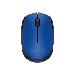 Logitech M171 - muis - 2.4 GHz - zwart, blauw