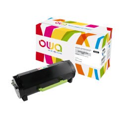 Toner remanufacturé OWA - haute capacité - Noir - pour LEXMARK 50F2X00, 50F0XA0, 50F2X0E