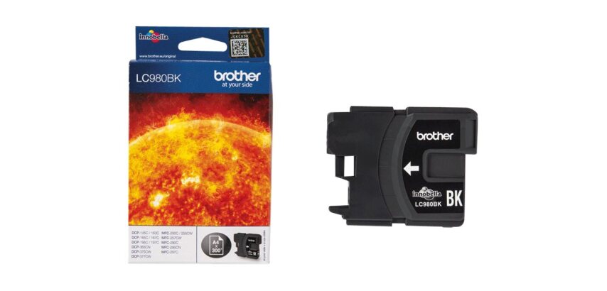 Brother LC980BK - Cartouche d'encre originale – Noir