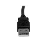 StarTech.com câble USB 2.0 A vers USB B coudé à droite Mâle / Mâle pour imprimante - 3 m - Noir