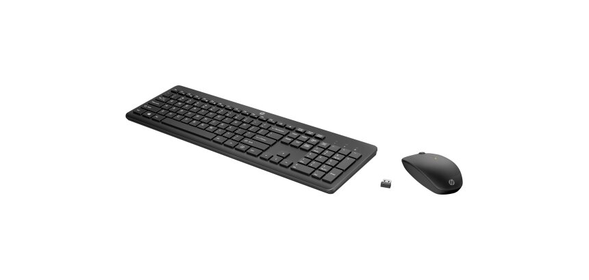 HP 230 WL MOUSE+KB COMBO FR clavier Souris incluse Bureau RF sans fil Noir