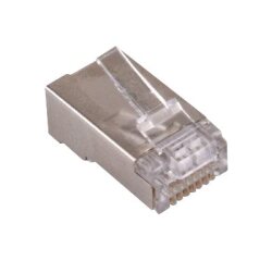 MCL RJ-45B6U-100 connecteur de fils RJ-45 Argent