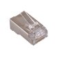 MCL RJ-45B6U-100 connecteur de fils RJ-45 Argent